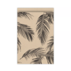 Kadozakje palm leaves kraft / zwart – 17 x 25 cm, om je cadeau mooi in te pakken