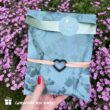 kadozakje tie dye petrol, inpakken, inpakinspiratie, kadosticker with love, brandrep