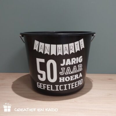 emmer verjaardag, 50 jaar, verjaardagsemmer, kado pakket