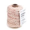 Touw twist crème / rosegoud, om je cadeau mooi in te pakken