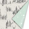 Inpakpapier reindeer forest warm grey, om je cadeau mooi in te pakken