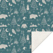 inpakpapier x-mas vintage blue, kadopapier kerstmis, inpakken kerst