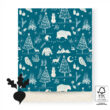 kadozakje x-mas vintage blue, inpakken kerst