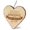 happy birthday hart, kado verjaardag, houten hart hanger, mijn hart