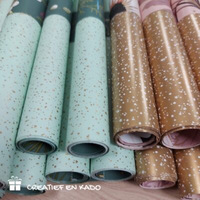 inpakpapier vintage christmas, inpakpapier twinkling stars, kadopapier kerst, inpakken, printje van de week