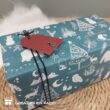inpakpapier x-mas vintage blue, kadopapier kerst, inpakken, kadolabel x-mas tree, inpakinspiratie, elastisch koord (3)