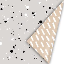 inpakpapier random spots natural, kadopapier, inpakken,