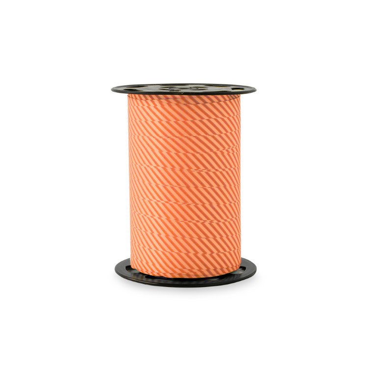 kadolint stripes oranje, krullint oranje, cadeaulint, inpakken