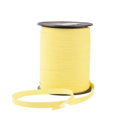 krullint paperlook lichtgeel, kadolint geel, inpakken