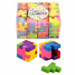 puzzel kubus gum, kleurrijke gum, traktatie, trakteren, uitdeelkadootje, puzzel traktatie
