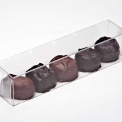 kadodoosje plastic, doosje chocolade, inpakken