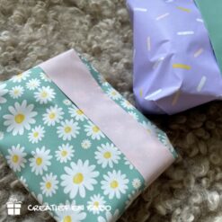 inpakpapier Daisies, inpakpapier spickles (1)