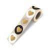 Kadostickers lovely hearts chique – 3 stuks, om je cadeau mooi in te pakken