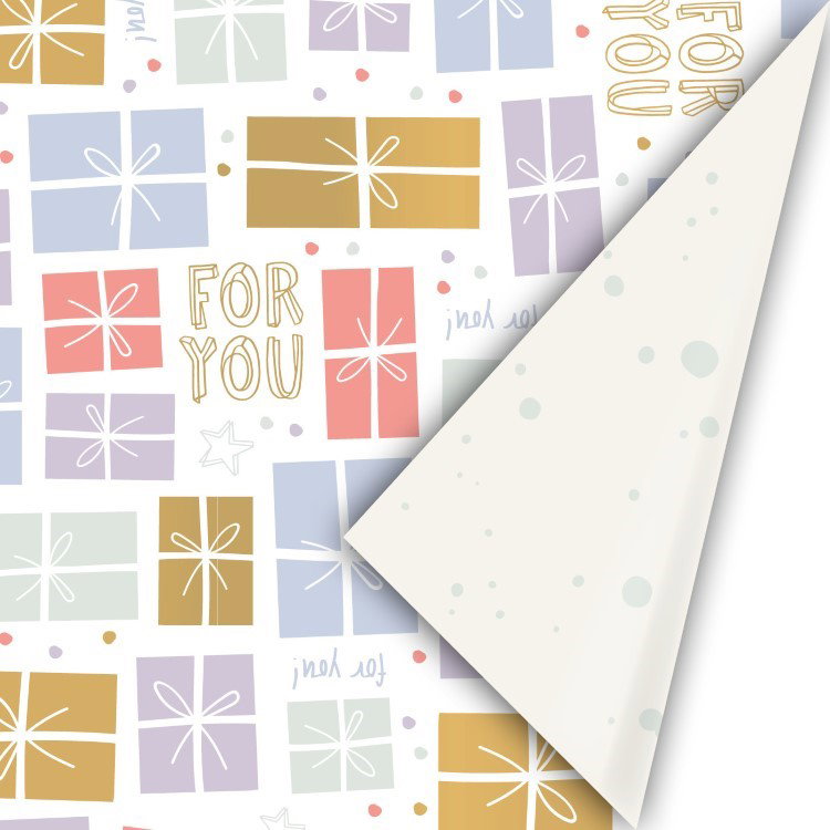 kadopapier happy wrapping, inpakpapier happy wrapping, inpakken verjaardag