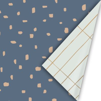 kadopapier minimal dots cool, inpakpapier, inpakken, printje van de week