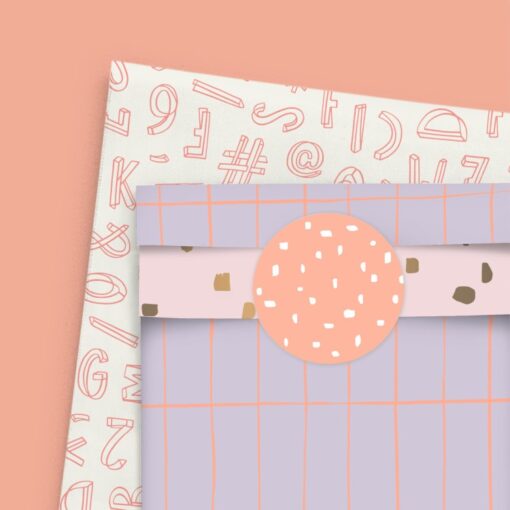 kadozakje slim tiles, kadozakje minimal dots, inpakken, inpakinspiratie