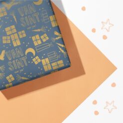 inpakpapier van Sint voor jou, kadopapier Sinterklaas, inpakken, inpakmaterialen