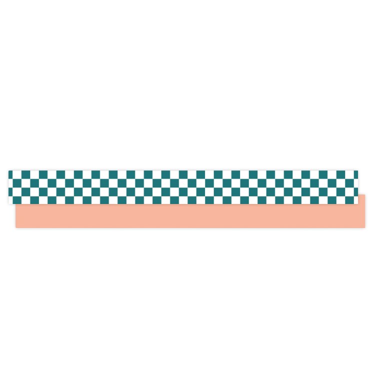 kadolint check jade blue, krullint ruitjes, kadolint paperlook, inpakken