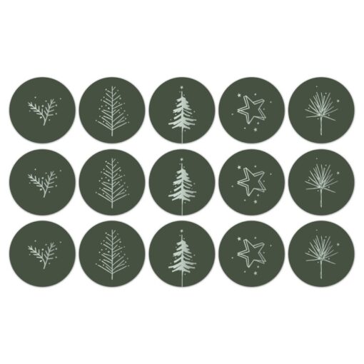 kadostickers christmas stories, sluitstickers, inpakken kerstmis