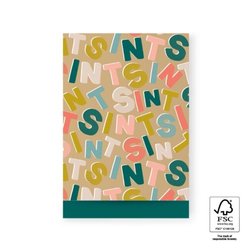 kadozakje sint letters, inpakken Sinterklaas