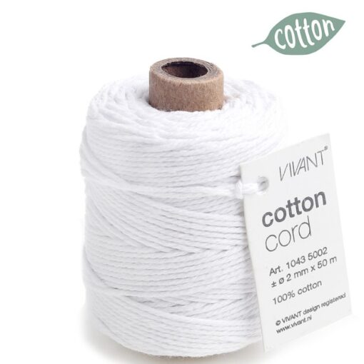 cotton touw wit, katoen koord wit, inpakken