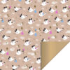 Inpakpapier baby bird beige, inpakinspiratie voor een kado
