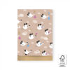 Kadozakje baby bird beige / goud – 17 x 25 cm, om je cadeau mooi in te pakken