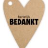 kadolabel hartelijk bedankt, kadolabel bedankt, inpakken