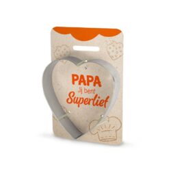 koekjesvorm papa, papa jij bent superlief, kado papa, Vaderdag