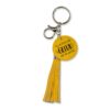 tassel sleutelhanger geluk van de wereld, jij verdient alle geluk van de wereld, leren sleutelhanger, stijlvolle sleutelhanger, kado voor haar