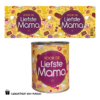 bliklabel liefste mama, snoepblik mama, verjaardag mama, Moederdag