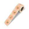 Kadostickers solo hearts peach – 3 stuks, om je cadeau mooi in te pakken