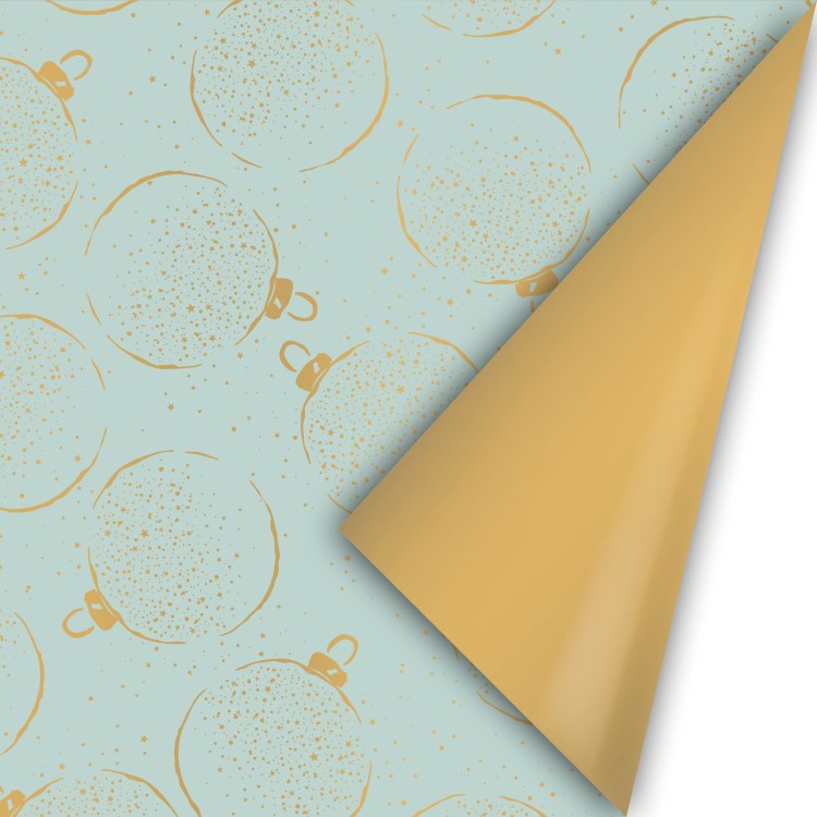 inpakpapier add some sparkle kerstballen, kadopapier kerstballen, inpakken kerstmis