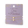 hart armband oma & kleinkind, ik heb je lief armband, hart armband goud, kado oma, kado kleinkind