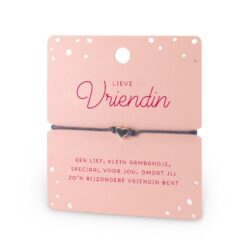 hart armband vriendin, kado vriendschap, ik heb je lief armband, Lieve vriendin een lief, klein armbandje, speciaal voor jou. Omdat jij zo'n bijzondere vriendin bent.