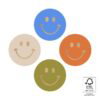 Kadostickers smiley mini calm – 4 stuks, om je cadeau mooi in te pakken