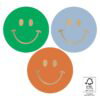 Kadostickers smiley joy – 3 stuks, om je cadeau mooi in te pakken
