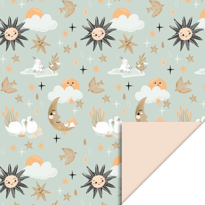 inpakpapier baby dreams, inpakken baby