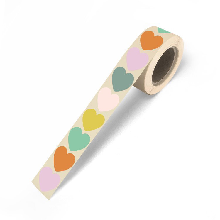 kadostickers mini hearts retro, inpakken