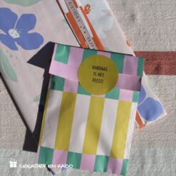 kadozakje colorblocking, inpakken, inpakinspiratie