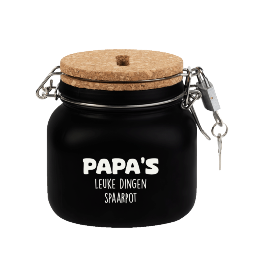 spaarpot papa, Luxe spaarpot papa's leuke dingen spaarpot, kado Vaderdag