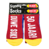 funny socks 50 jaar ouwe sok, sokken 50 jaar, kado abraham, kado sarah, 50 jaar oud