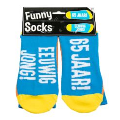 funny socks 60 jaar eeuwig jong, sokken 60 jaar, kado man, sokken met humor