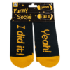 funny socks Yeah i dit it, sokken geslaagd