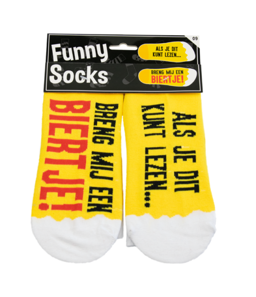 funny socks biertje, funny socks breng mij een biertjes, als je dit kunt lezen... breng mij een biertje, kado man, kado bierpakket