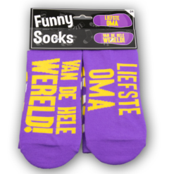 funny socks liefste oma van de hele wereld, sokken oma, kado Moederdag
