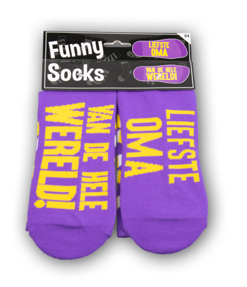 funny socks liefste oma van de hele wereld, sokken oma, kado Moederdag