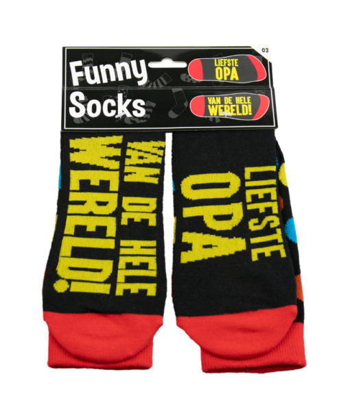 funny socks liefste opa van de hele wereld, sokken opa, kado Vaderdag
