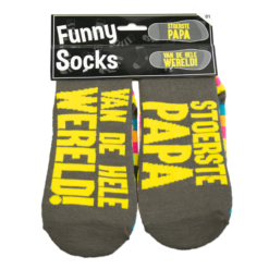 funny socks stoerste papa, sokken papa, kado Vaderdag