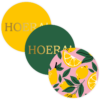 kadostickers lemons, kadostickers lovely lemons, inpakken, sluitstickers citroen